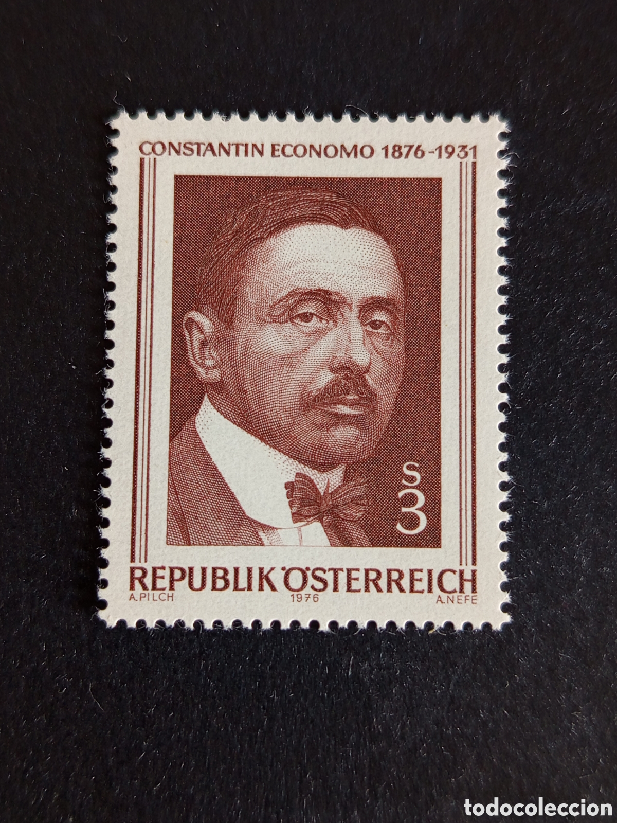 Sellos: AUSTRIA, 1976. Doctor Constantin Economo. Yvert 1347. Pedido m&iacute;nimo 3 &euro;. Ver fotos. Serie completa