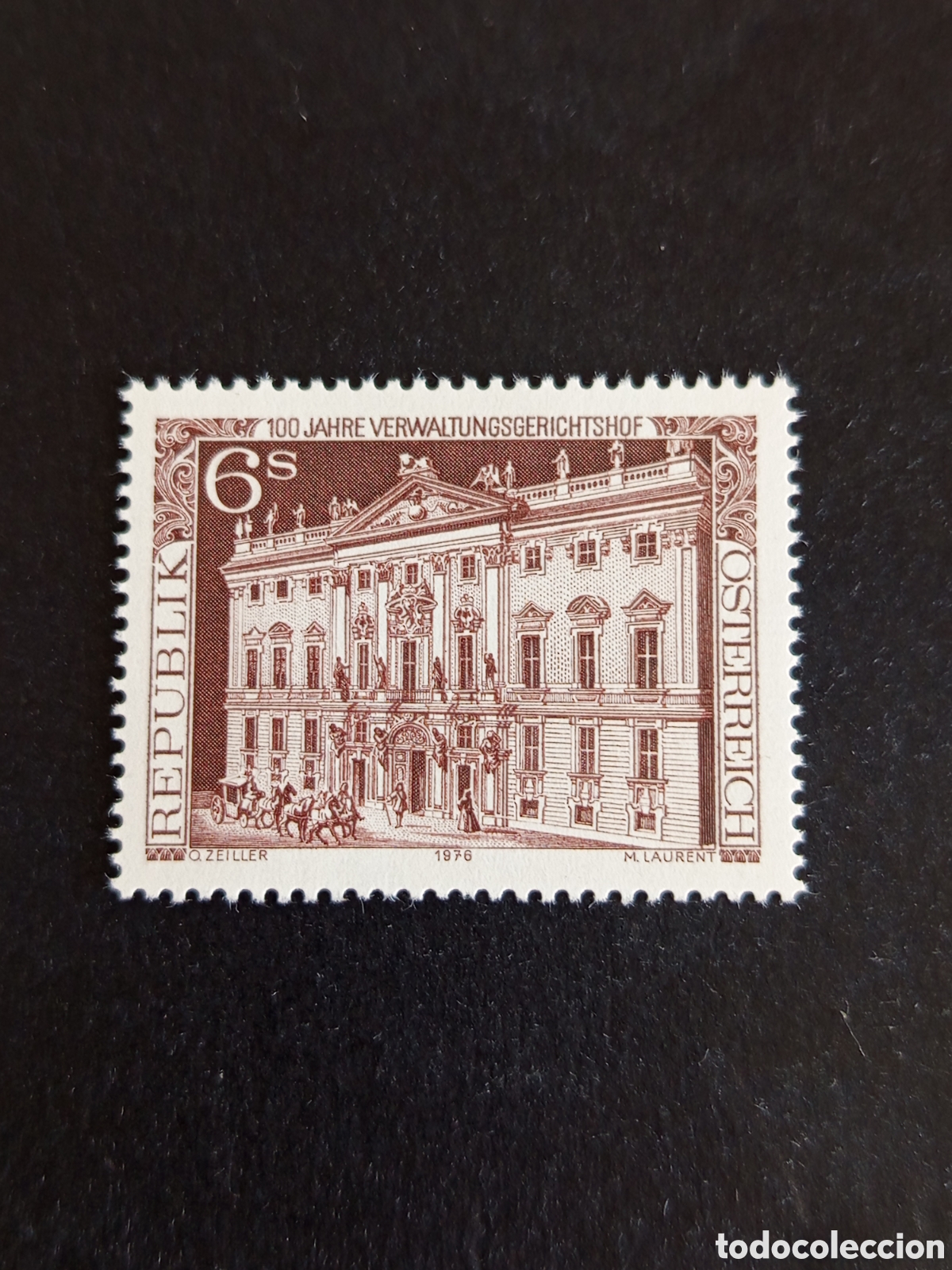 Sellos: AUSTRIA, 1976. Edificio Tribunal Administrativo. Yvert 1350. Pedido m&iacute;nimo 3 &euro;. Ver fotos.