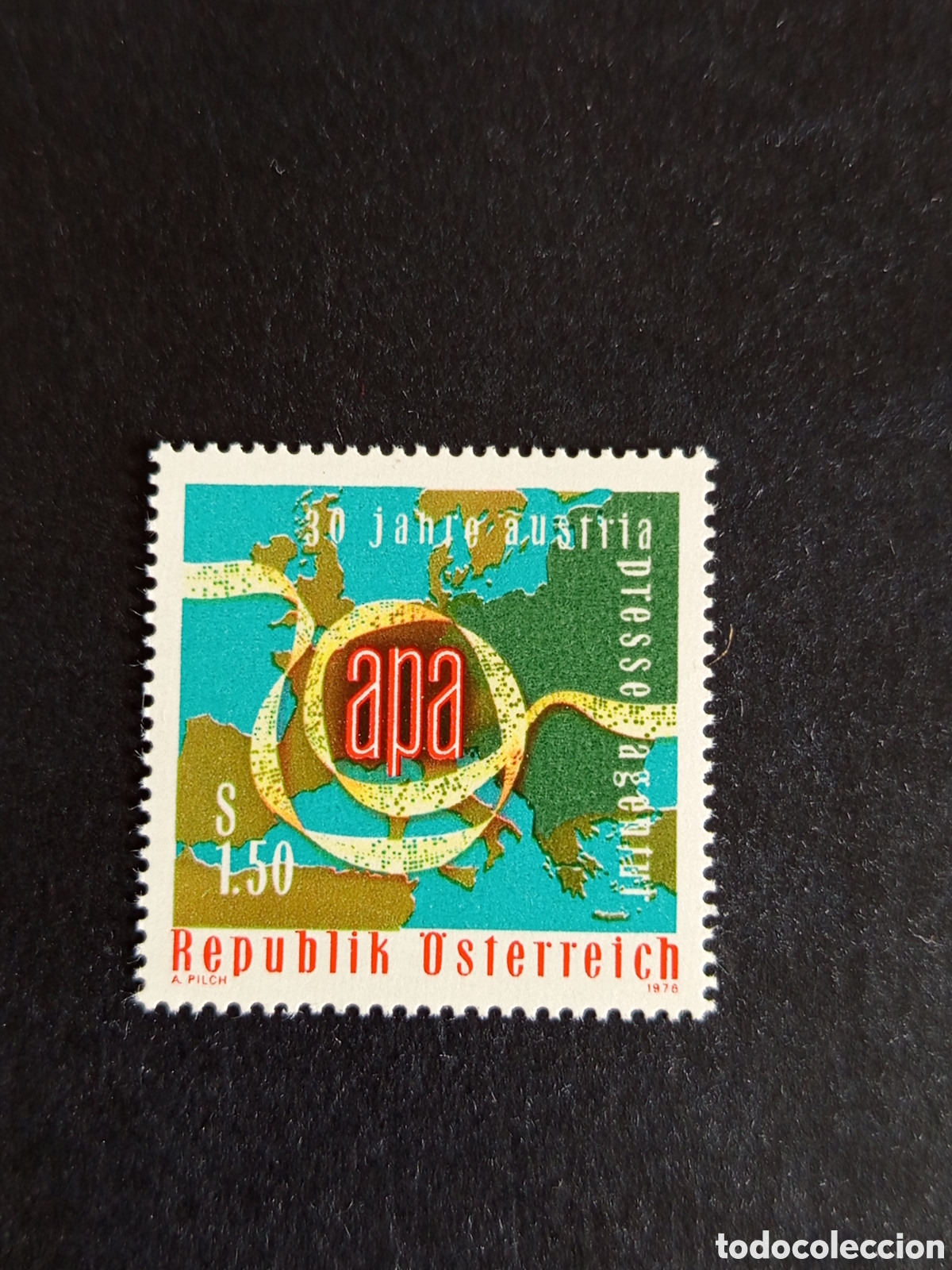 Sellos: AUSTRIA, 1976. Agencia de Prensa de Austria. Yvert 1361. Pedido m&iacute;nimo 3 &euro;. Ver fotos.