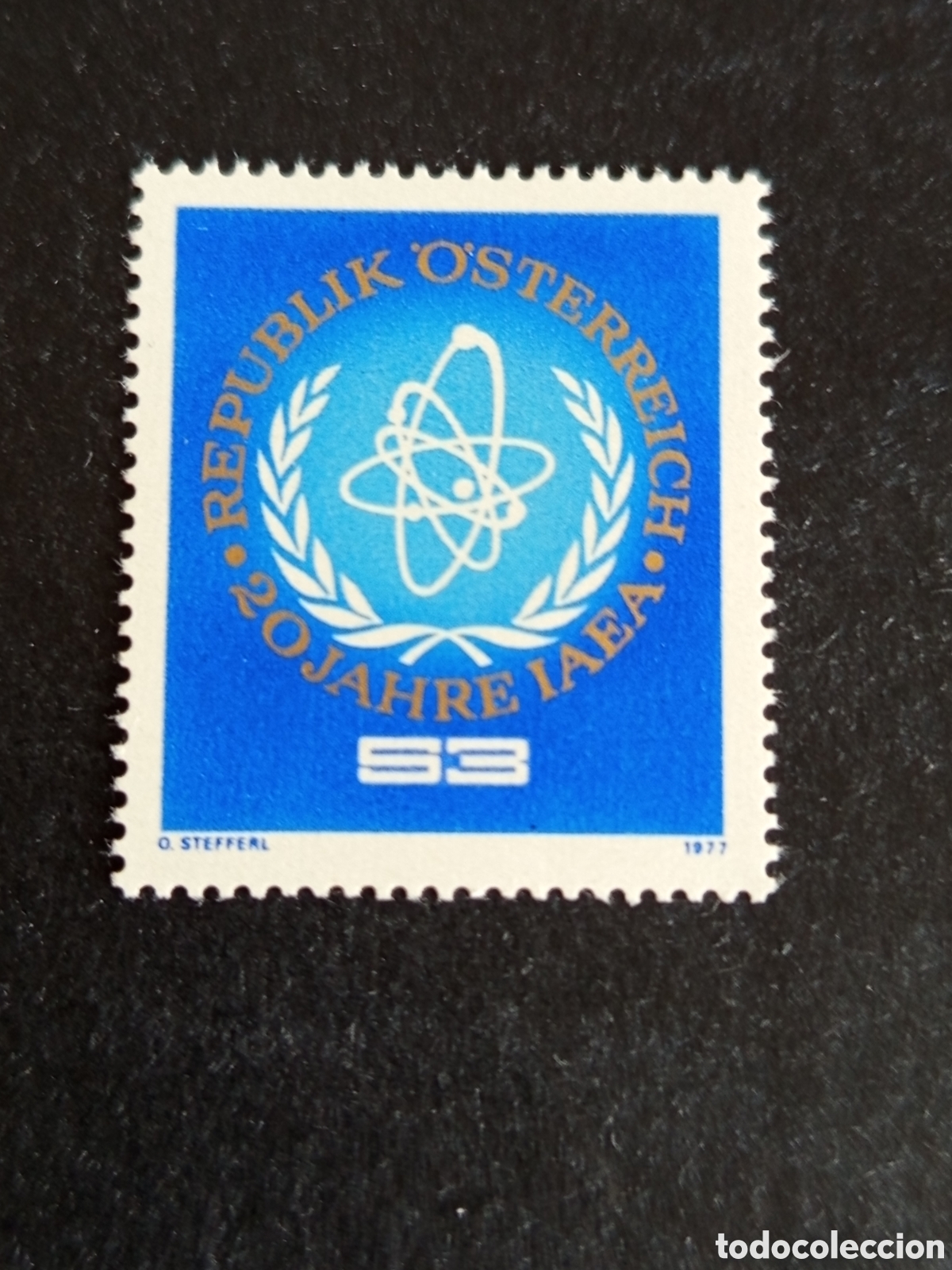 Sellos: AUSTRIA, 1977. Agencia de la Energ&iacute;a At&oacute;mica. Yvert 1377. Pedido m&iacute;nimo 3 &euro;. Ver fotos.