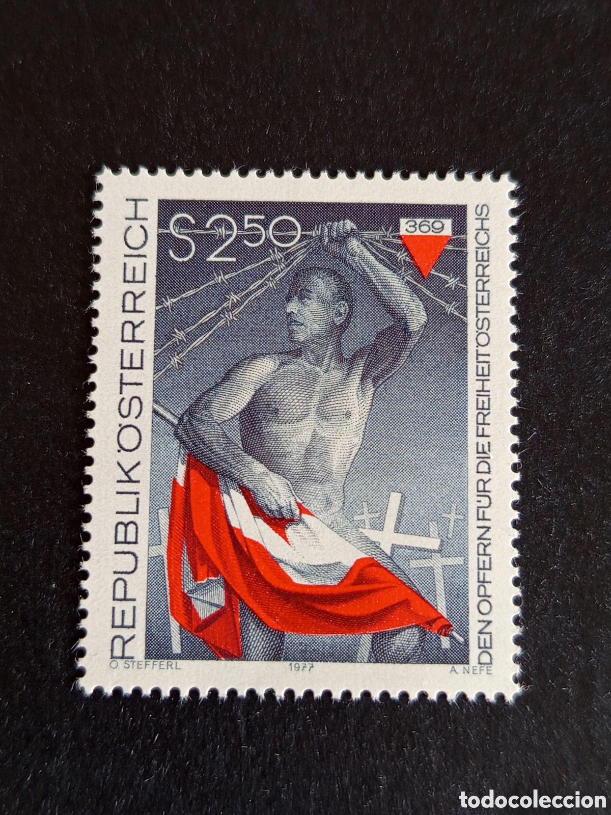 Sellos: AUSTRIA, 1977. M&aacute;rtires por la libertad. Yvert 1388. Pedido m&iacute;nimo 3 &euro;. Ver fotos. Serie completa
