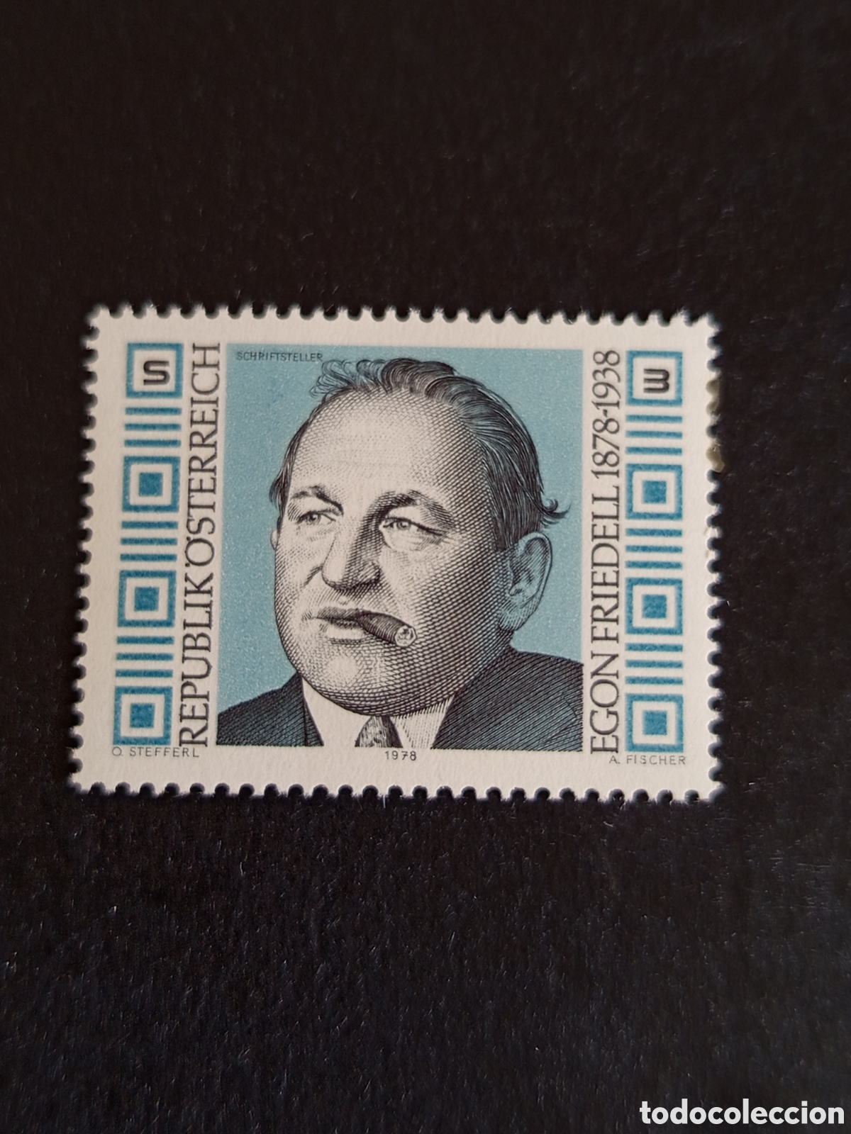 Sellos: AUSTRIA, 1978. Egon Friedell, escritor y periodista. Yvert 1395. Pedido m&iacute;nimo 3 &euro;. Ver fotos.