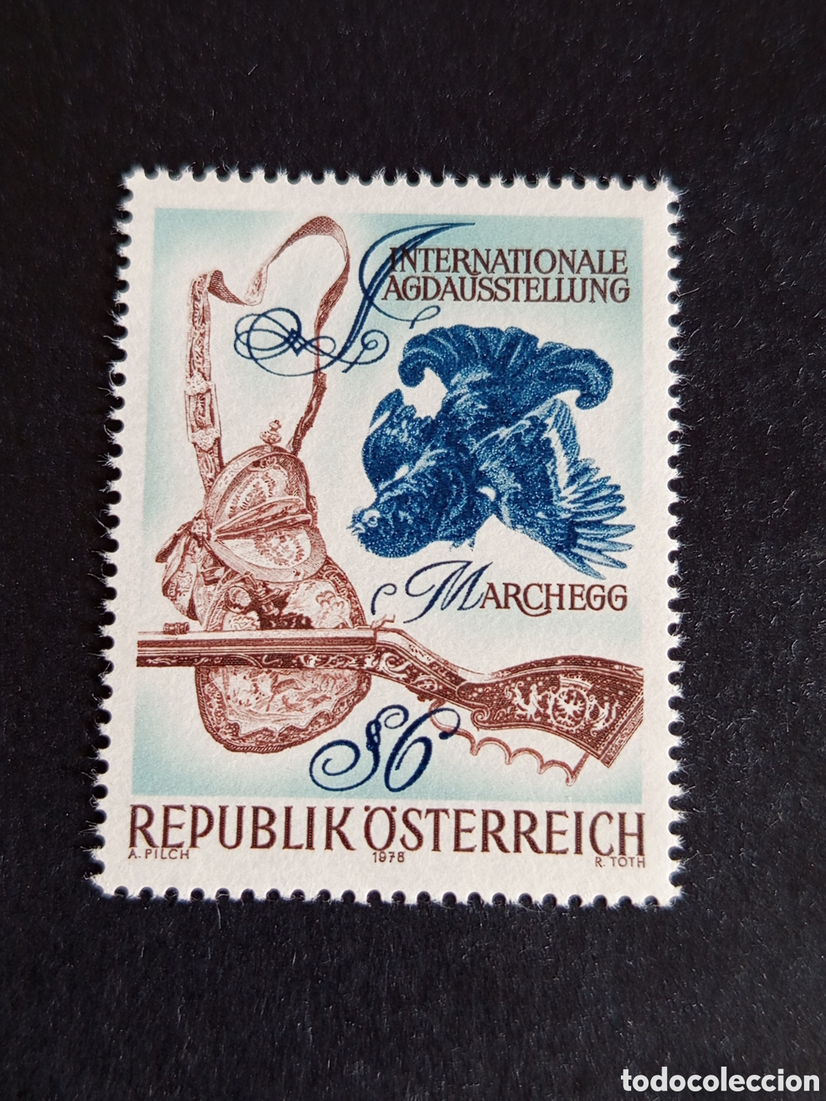 Sellos: AUSTRIA, 1978. Exposici&oacute;n Nacional sobre la caza. Yvert 1401. Pedido m&iacute;nimo 3 &euro;. Ver fotos.