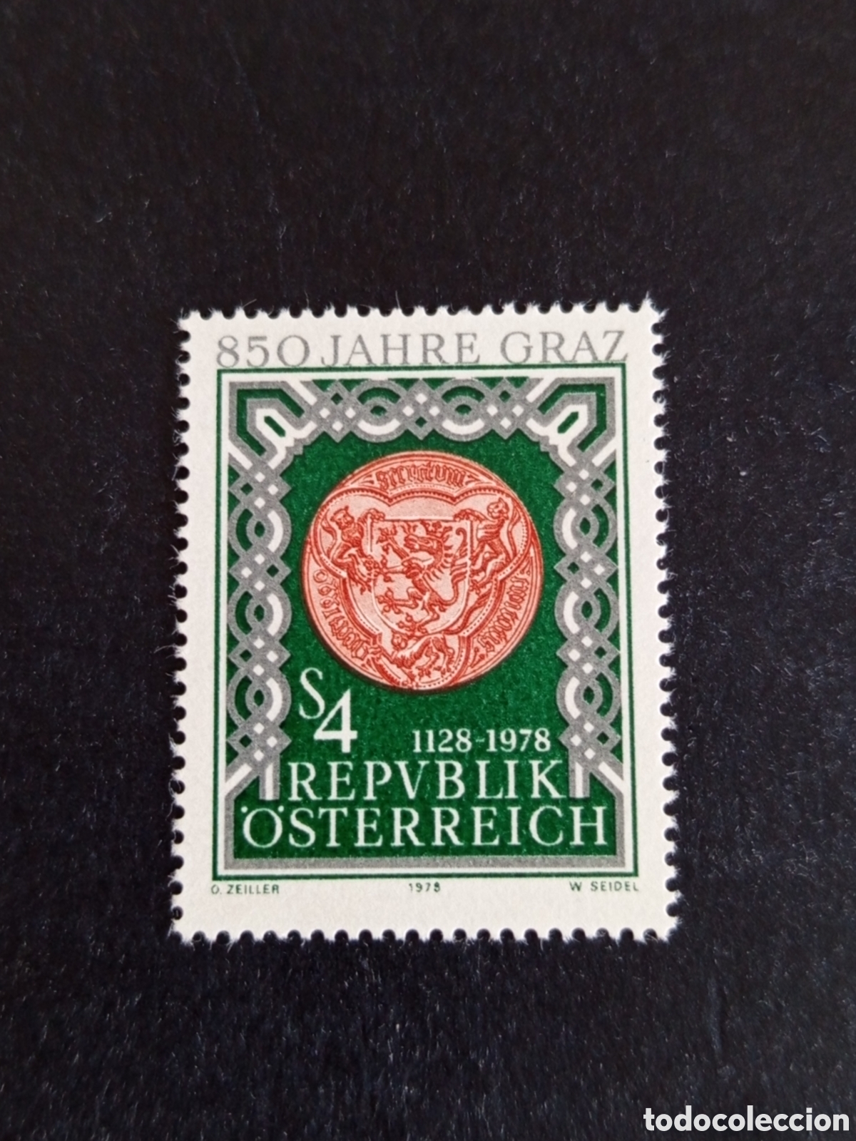 Sellos: AUSTRIA, 1978. Villa de Graz. Escudo de armas. Yvert 1411. Pedido m&iacute;nimo 3 &euro;. Ver fotos.