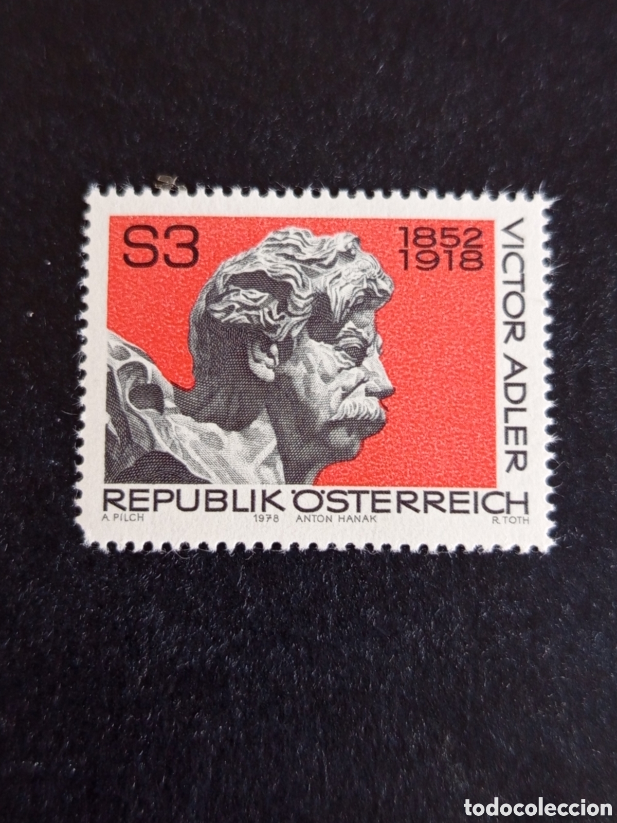 Sellos: AUSTRIA, 1978. Viktor Adler, pol&iacute;tico. Yvert 1418. Pedido m&iacute;nimo 3 &euro;. Ver fotos. Serie completa