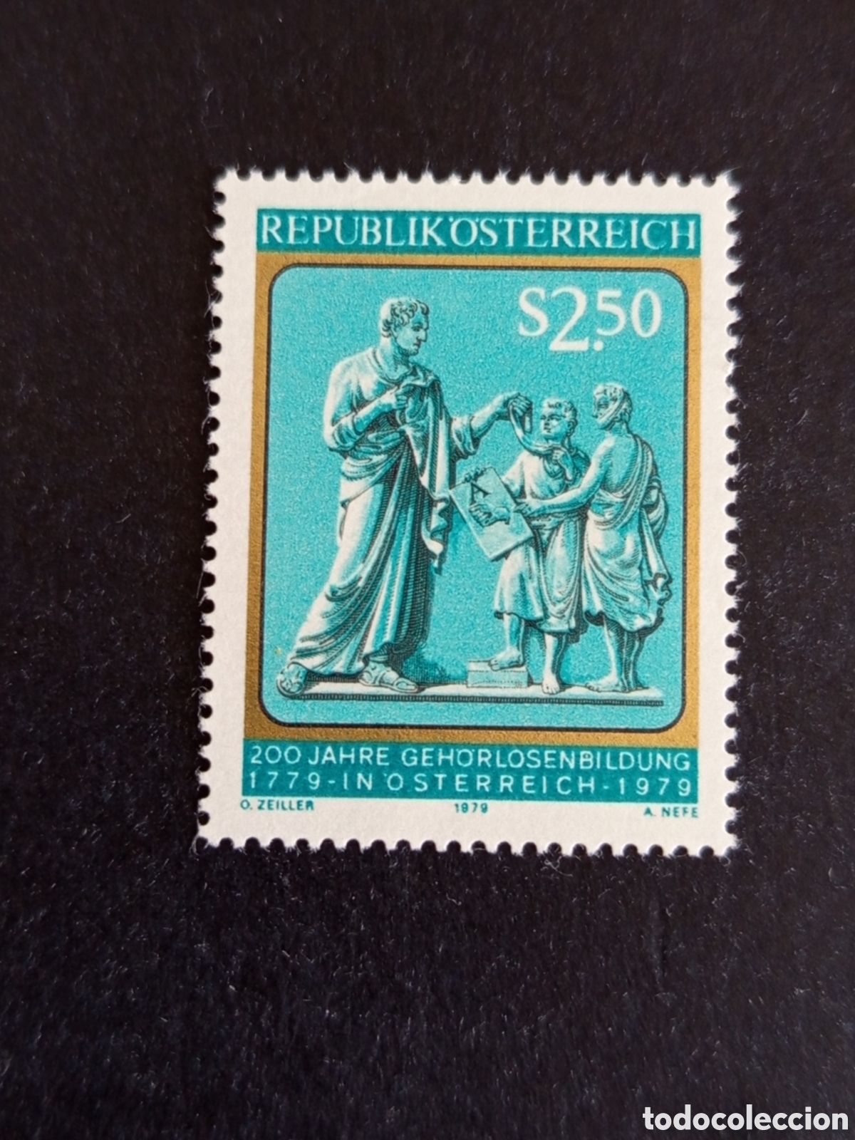Sellos: AUSTRIA, 1979. Educaci&oacute;n de los sordos en Austria. Yvert 1435. Pedido m&iacute;nimo 3 &euro;. Ver fotos.