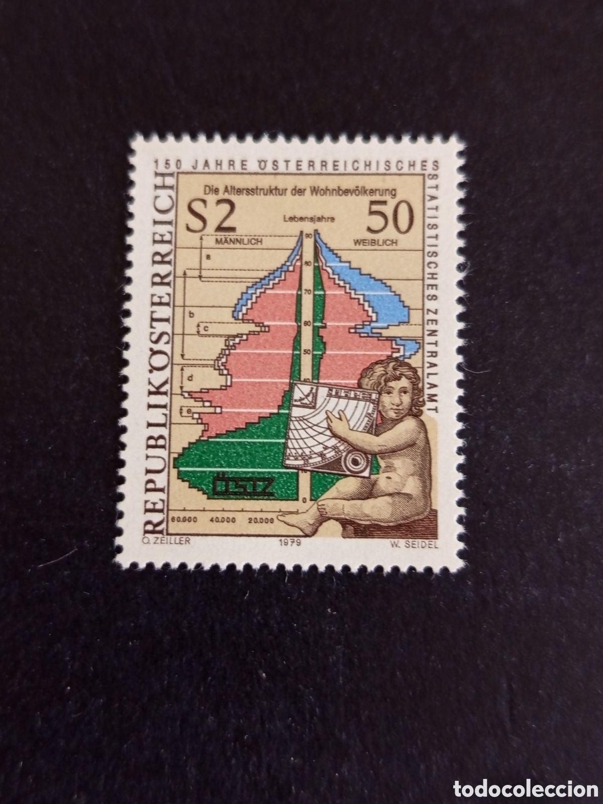 Sellos: AUSTRIA, 1979. Oficina de Estad&iacute;stica. Yvert 1436. Pedido m&iacute;nimo 3 &euro;. Ver fotos. Serie completa