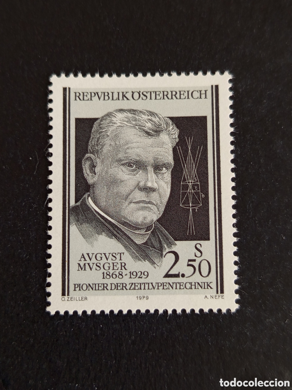 Sellos: AUSTRIA, 1979. August Musger. Yvert 1457. Pedido m&iacute;nimo 3 &euro;. Ver fotos. Serie completa en nuevo