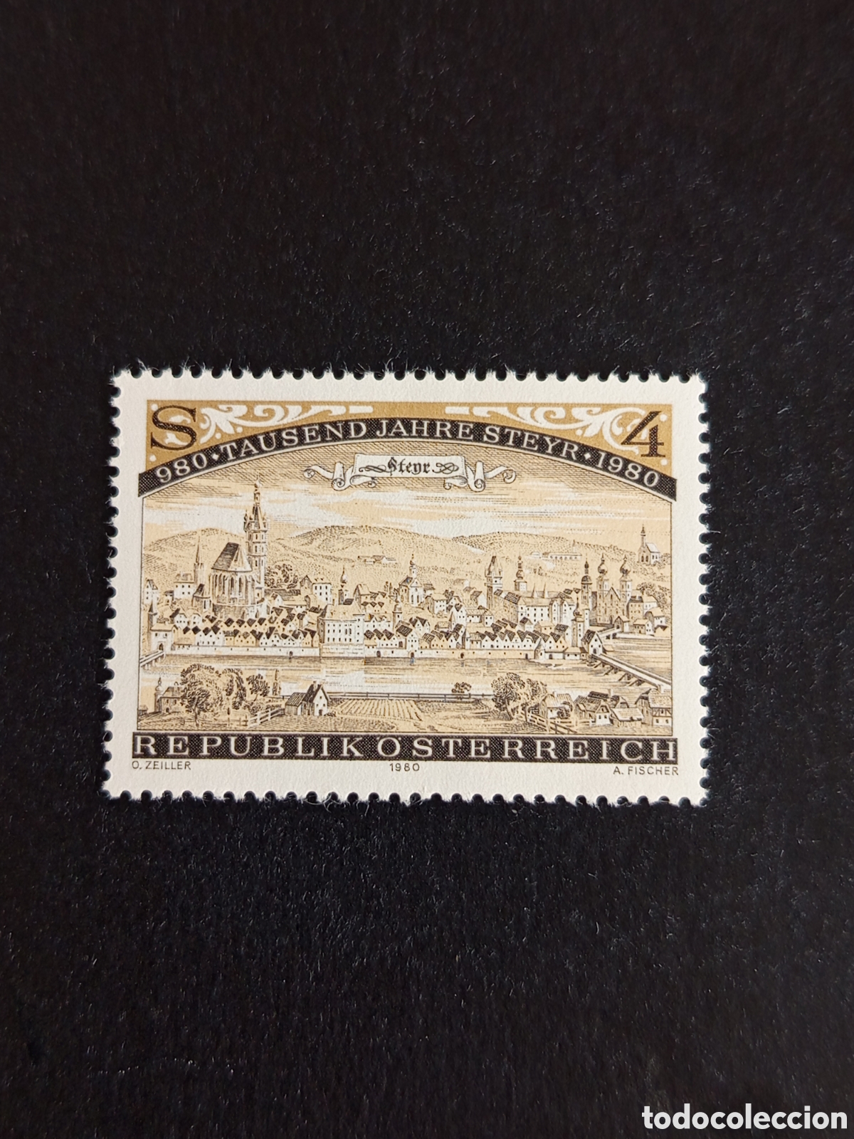 Sellos: AUSTRIA, 1980. Milenario Villa de Steyr. Grabado. Yvert 1474. Pedido m&iacute;nimo 3 &euro;. Ver fotos.