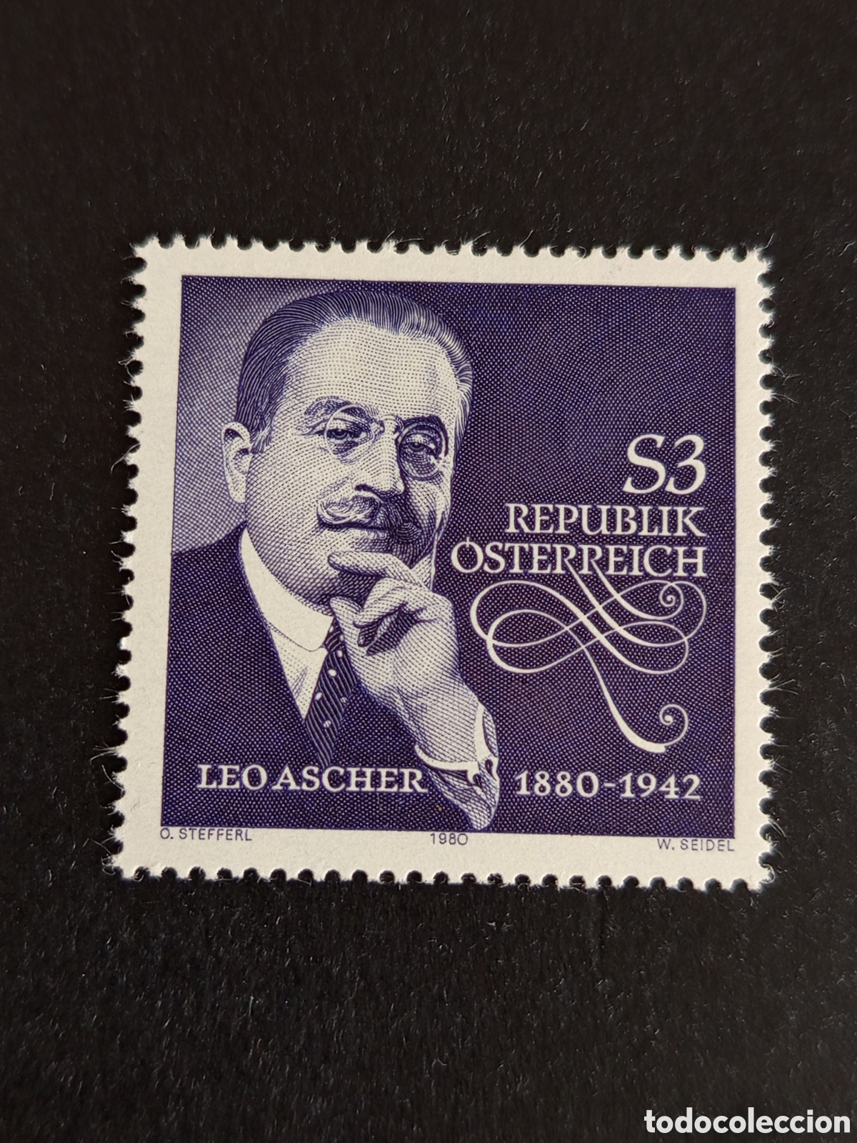 Sellos: AUSTRIA, 1980. Leo Ascher, compositor de operetas. . Yvert 1480. Pedido m&iacute;nimo 3 &euro;. Ver fotos.