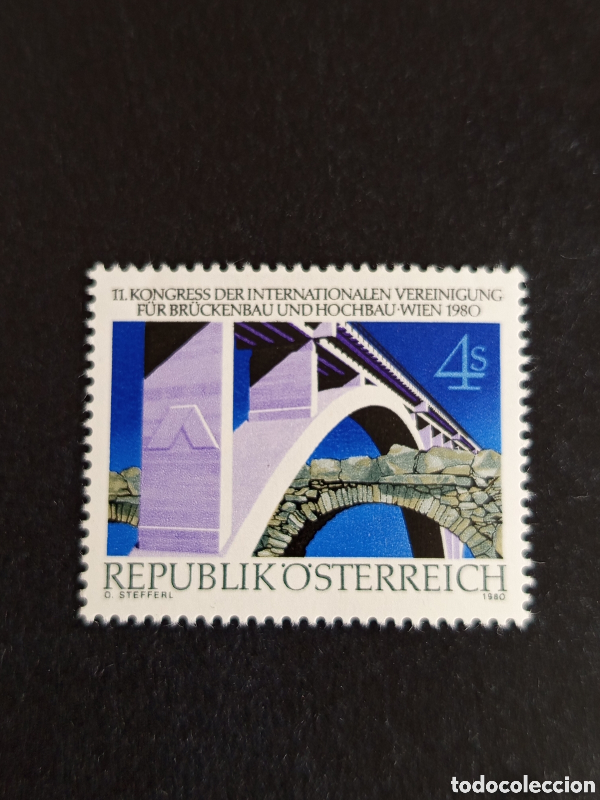 Sellos: AUSTRIA, 1980. Congreso puentes y carreteras. Yvert 1483. Pedido m&iacute;nimo 3 &euro;. Ver fotos.