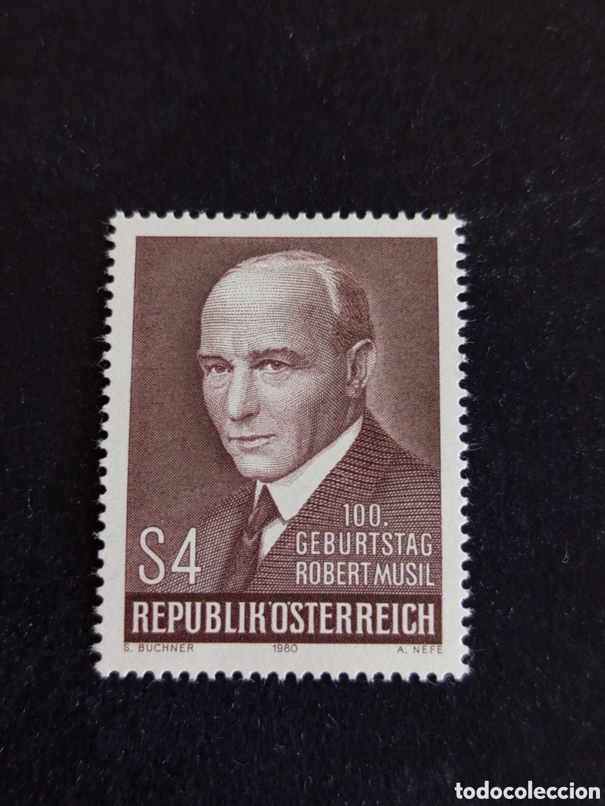 Sellos: AUSTRIA, 1980. Robert Musil, escritor. Yvert 1490. Pedido m&iacute;nimo 3 &euro;. Ver fotos. Serie completa
