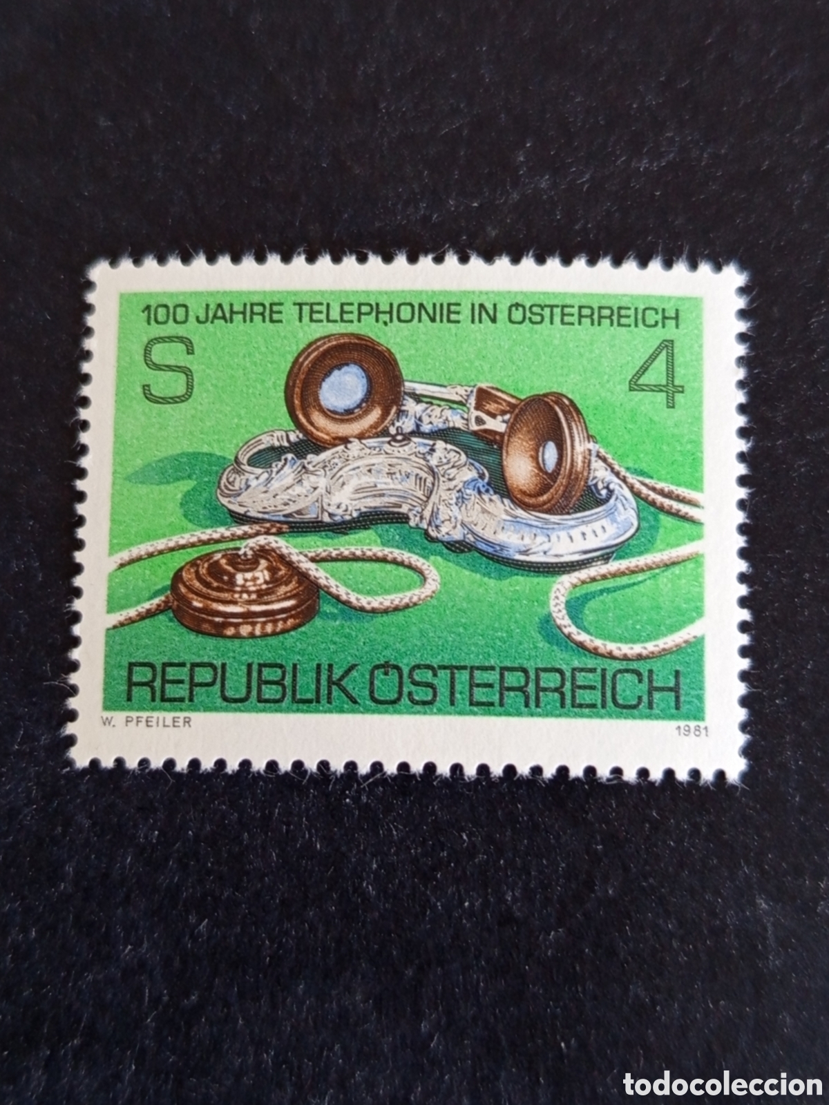 Sellos: AUSTRIA, 1981. Centenario del tel&eacute;fono. Yvert 1501. Pedido m&iacute;nimo 3 &euro;. Ver fotos. Serie completa
