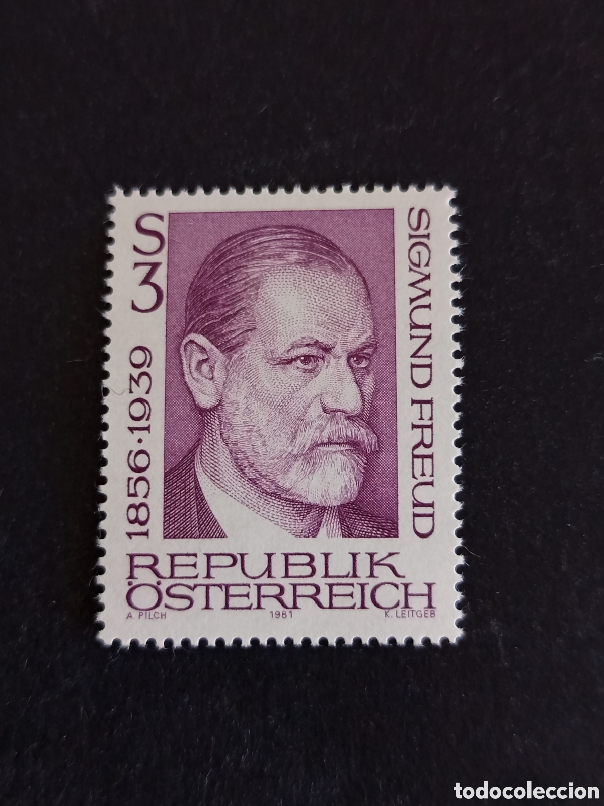 Sellos: AUSTRIA, 1981. Sigmund Freud, psicoanalista. Yvert 1497. Pedido m&iacute;nimo 3 &euro;. Ver fotos.Serie completa