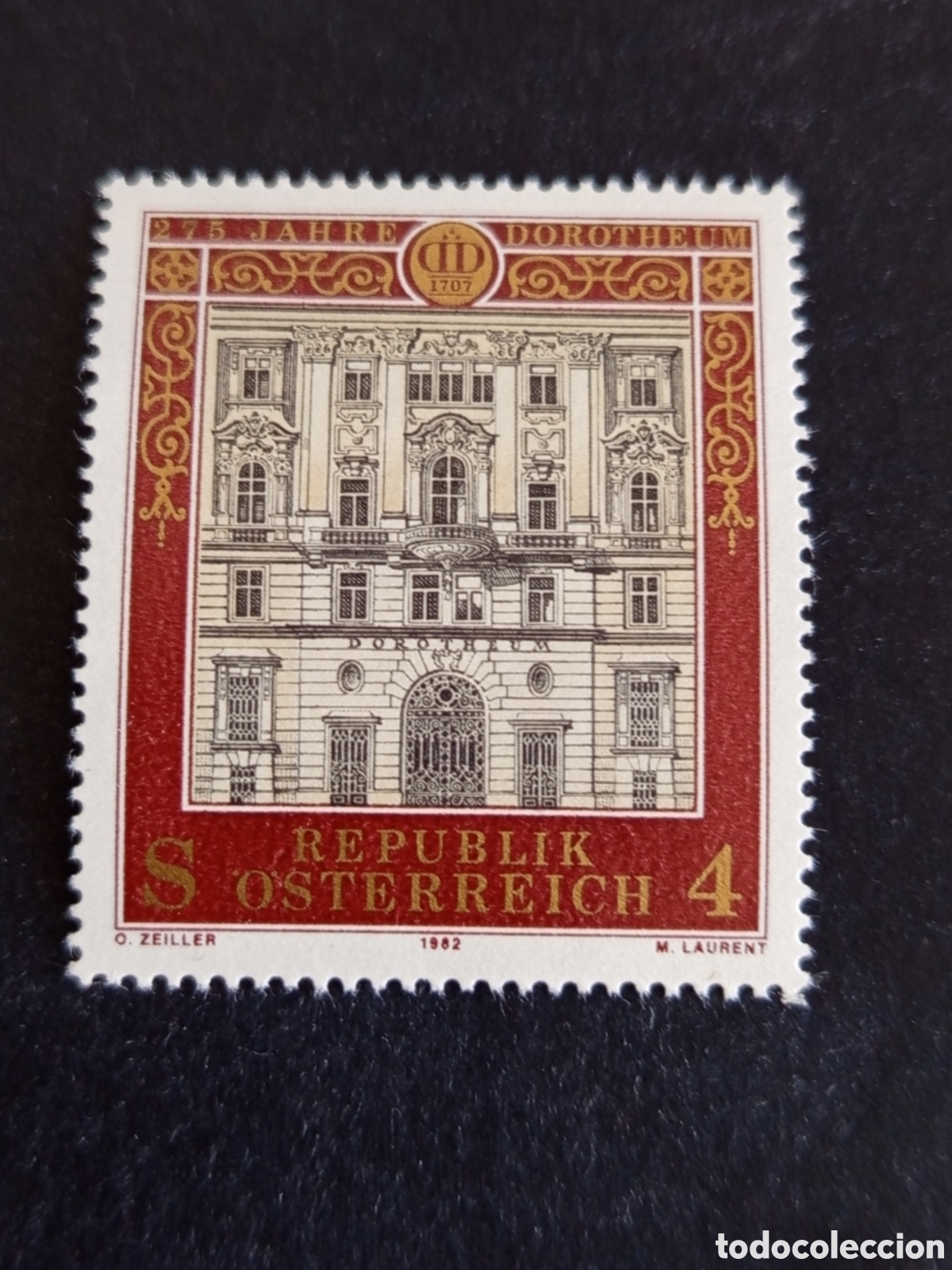 Sellos: AUSTRIA, 1982. Monte de Piedad. Edificio (Dorotheum). Yvert 1526. Pedido m&iacute;nimo 3 &euro;. Ver fotos.
