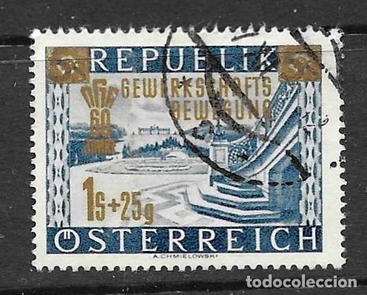 Sellos: AUSTRIA- 1953- USADOS - 60 ANIVERSARIO DEL MOVIMIENTO SINDICAL OBRERO