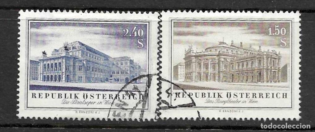 Sellos: AUSTRIA- 1955- USADOS - SERIE COMPLETA-REAPERTURA DE LA OPERA DE VIENA