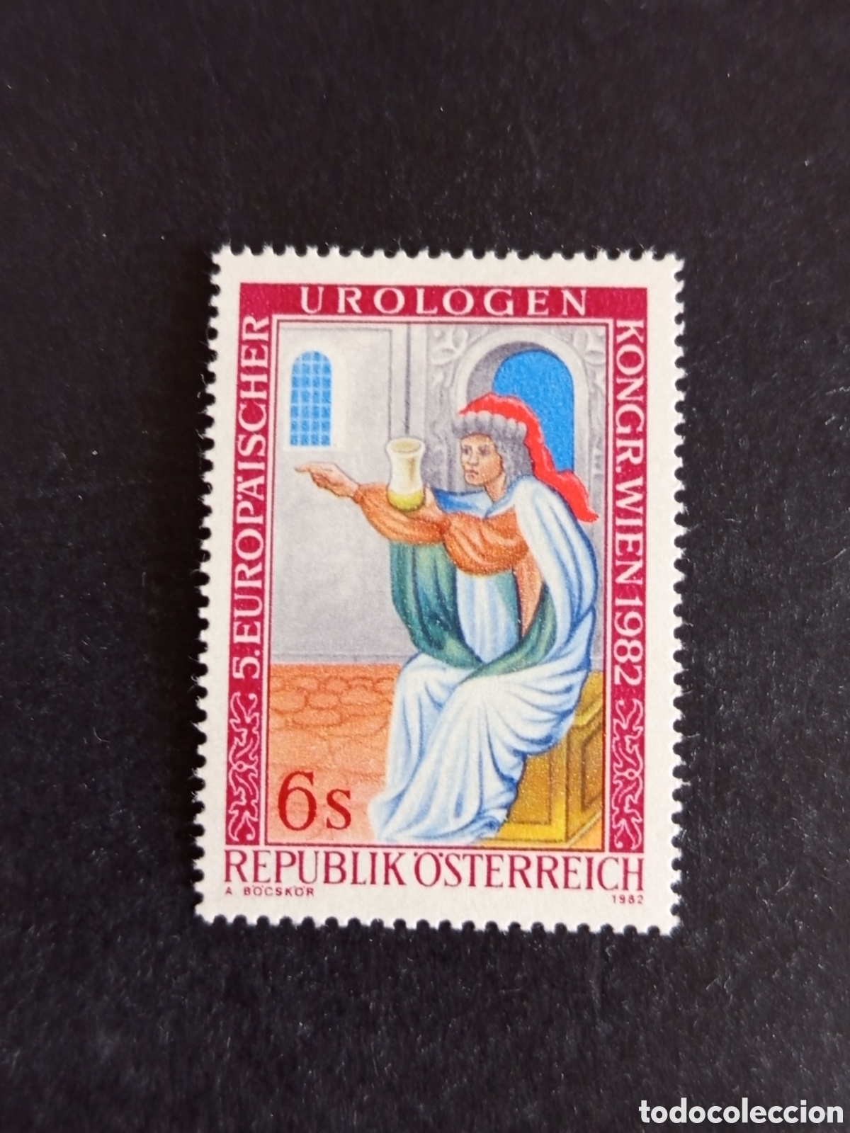 Sellos: AUSTRIA, 1982. Congreso Urolog&iacute;a Yvert 1531. Pedido m&iacute;nimo 3 &euro;. Ver fotos. Serie completa en nuevo