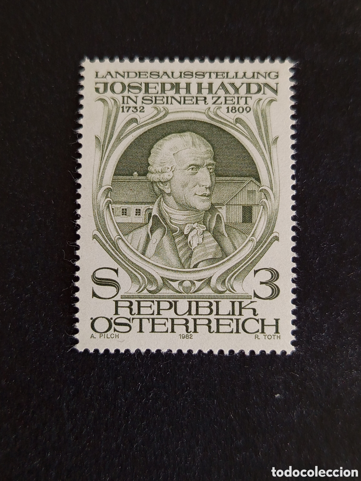 Sellos: AUSTRIA, 1982. Joseph Haydn, compositor. Yvert 1532. Pedido m&iacute;nimo 3 &euro;. Ver fotos. Serie completa