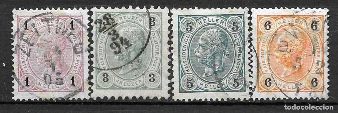 Sellos: AUSTRIA- 1899- USADOS - EMPERADOR FRCO. I- SERIE IN-COMPLETA