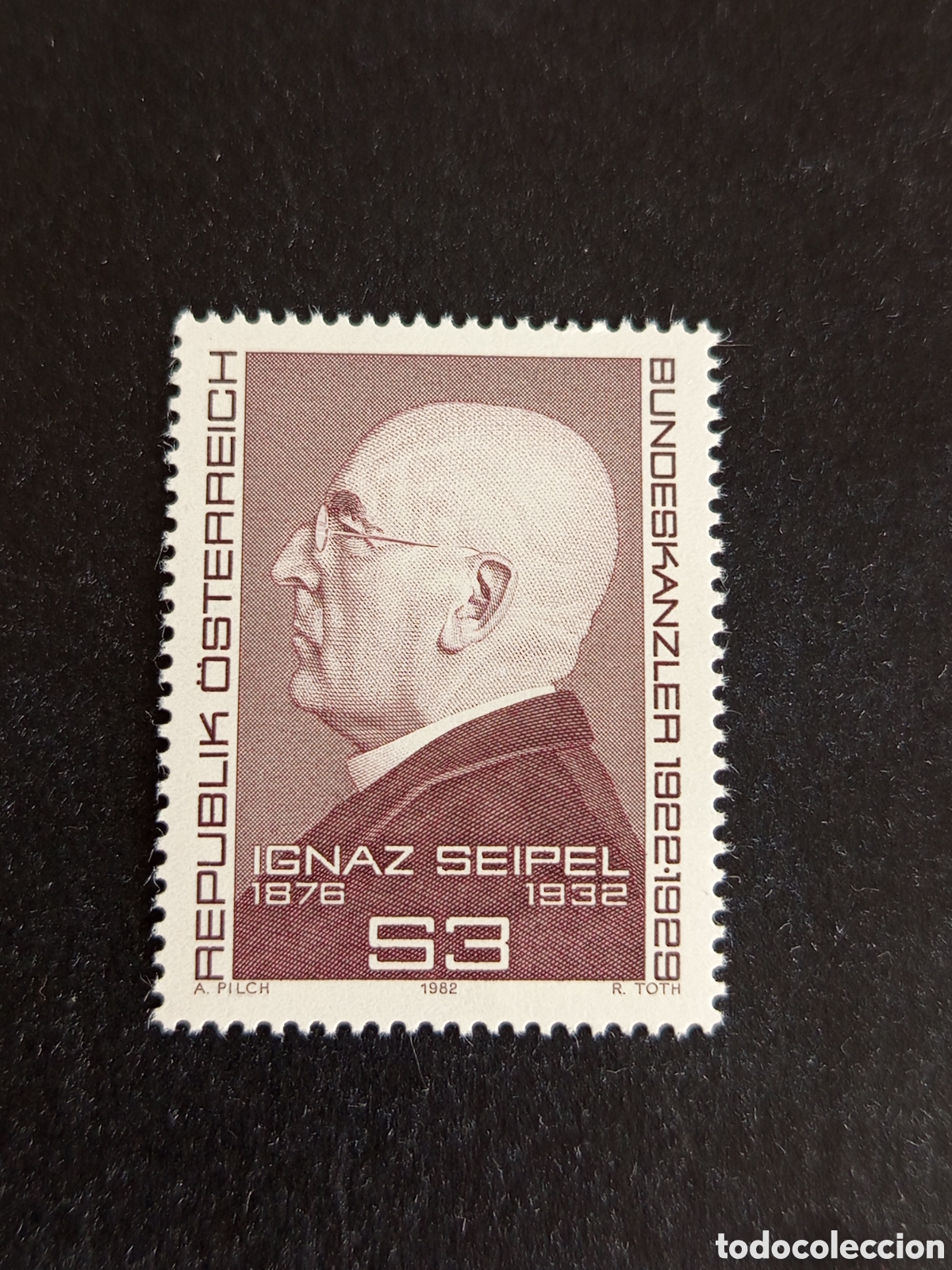 Sellos: AUSTRIA, 1982. Ignaz Seipel, pol&iacute;tico. Yvert 1542. Pedido m&iacute;nimo 3 &euro;. Ver fotos. Serie completa