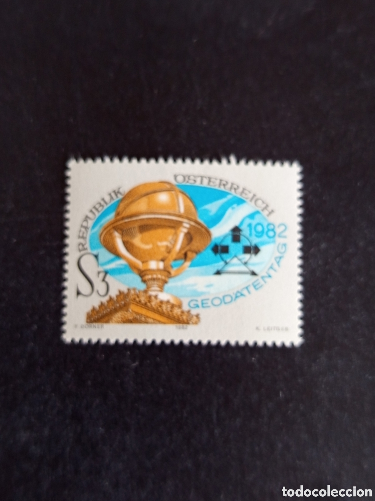 Sellos: AUSTRIA, 1982. D&iacute;a de la Geodesia. Yvert 1545. Pedido m&iacute;nimo 3 &euro;. Ver fotos. Serie completa en nuevo