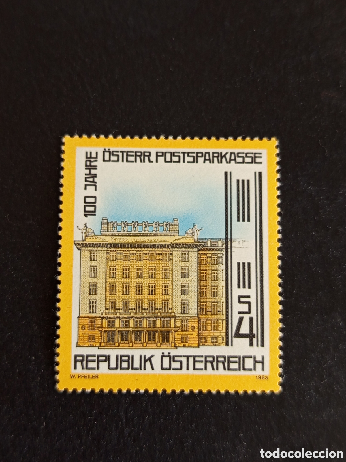 Sellos: AUSTRIA, 1983. Ahorro postal. Edificio. Yvert 1557. Pedido m&iacute;nimo 3 &euro;. Ver fotos. Serie completa