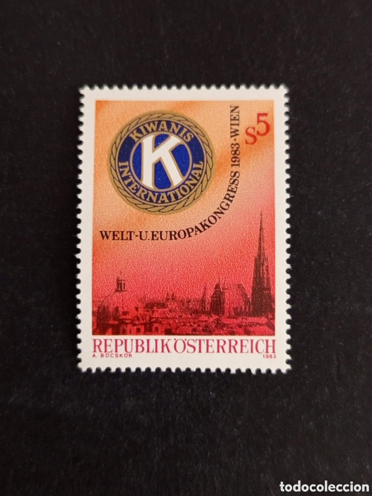 Sellos: AUSTRIA, 1983. Convenci&oacute;n de los Kiwanis. Yvert 1573. Pedido m&iacute;nimo 3 &euro;. Ver fotos. Serie completa