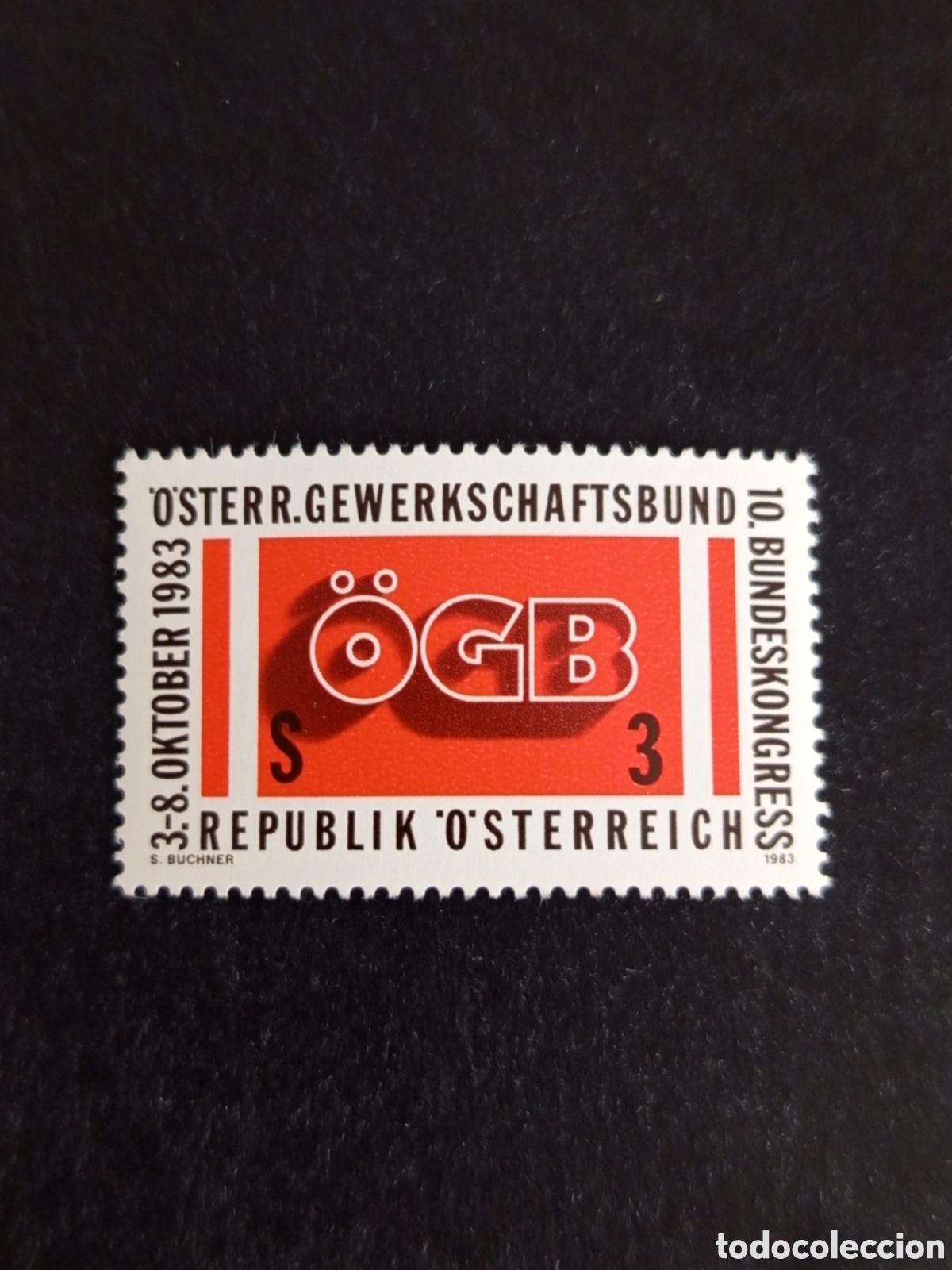 Sellos: AUSTRIA, 1983. Sindicatos. Yvert 1584. Pedido m&iacute;nimo 3 &euro;. Ver fotos. Serie completa en nuevo.