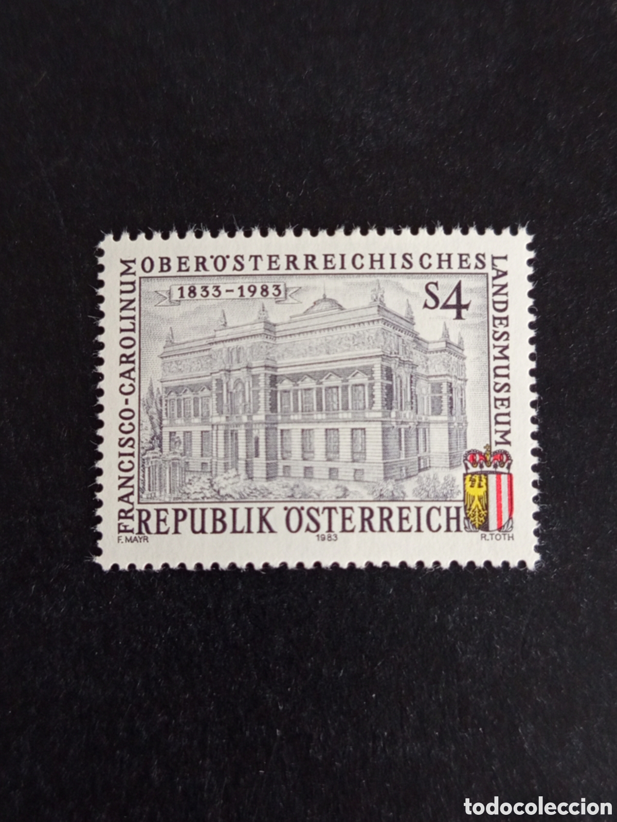 Sellos: AUSTRIA, 1983. Museo Alta Austria. Edificio. Yvert 1587. Pedido m&iacute;nimo 3 &euro;. Ver fotos.