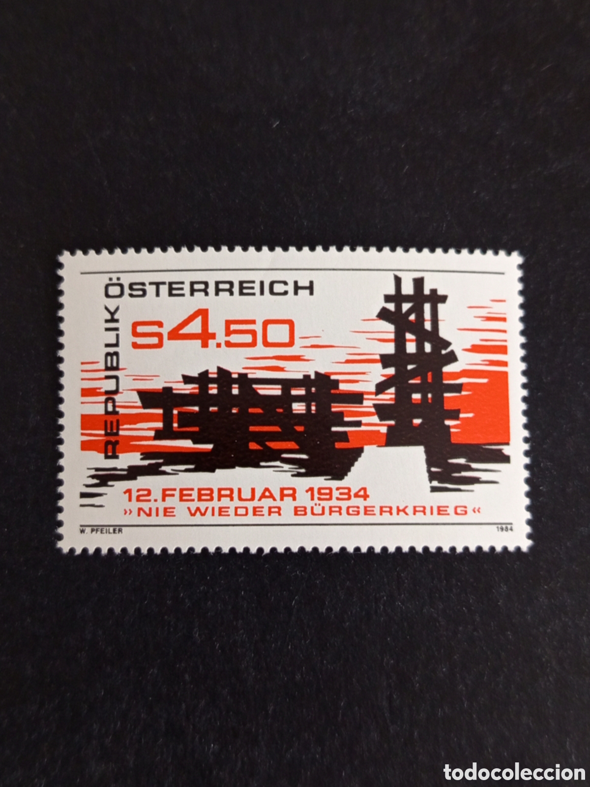 Sellos: AUSTRIA, 1984.Nunca Guerra Civil. Yvert 1595. Pedido m&iacute;nimo 3 &euro;. Ver fotos. Serie completa en nuevo,