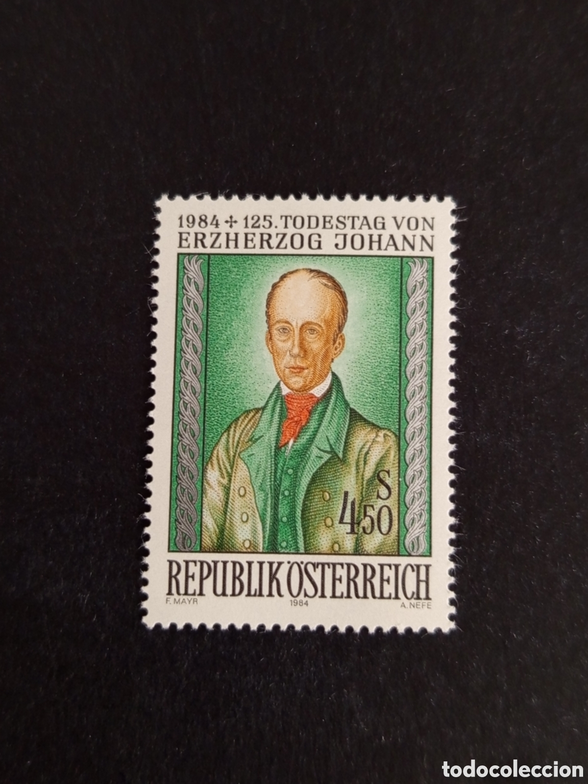 Sellos: AUSTRIA, 1984. Archiduque Juan de Austria. Yvert 1602. Pedido m&iacute;nimo 3 &euro;. Ver fotos. Serie completa
