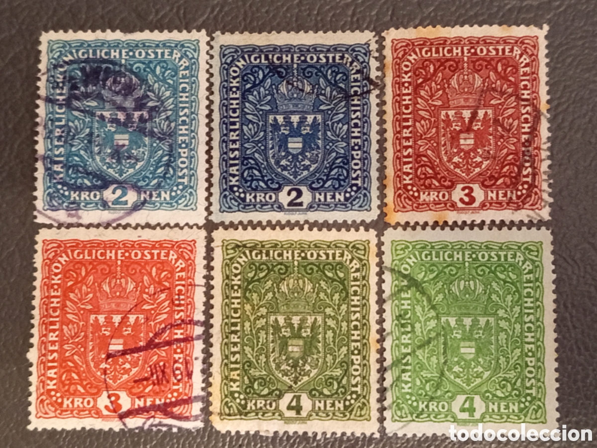 Sellos: Lote Sellos Austria Imperio 1916-1917, Michel 204 a 206, Usados