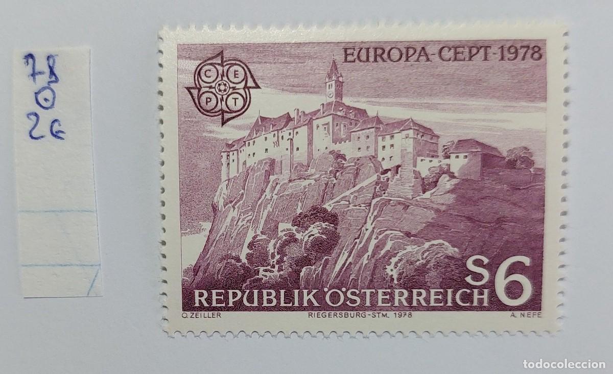 Sellos: AUSTRIA 1978 Europa (C.E.P.T.) castillo de Riegersburg en Estiria ** MNH