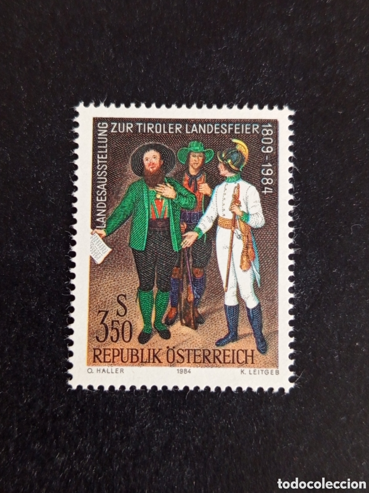 Sellos: AUSTRIA, 1984. Exposici&oacute;n Provincial sobre el Tirol. Yvert 1606. Pedido m&iacute;nimo 3 &euro;. Ver fotos.