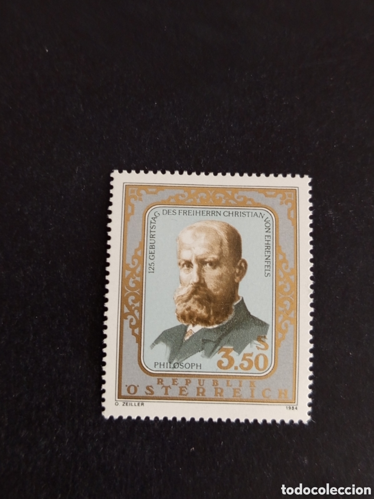 Sellos: AUSTRIA, 1984. Christian von Ehrentels, fil&oacute;sofo. Yvert 1611. Pedido m&iacute;nimo 3 &euro;. Ver fotos.