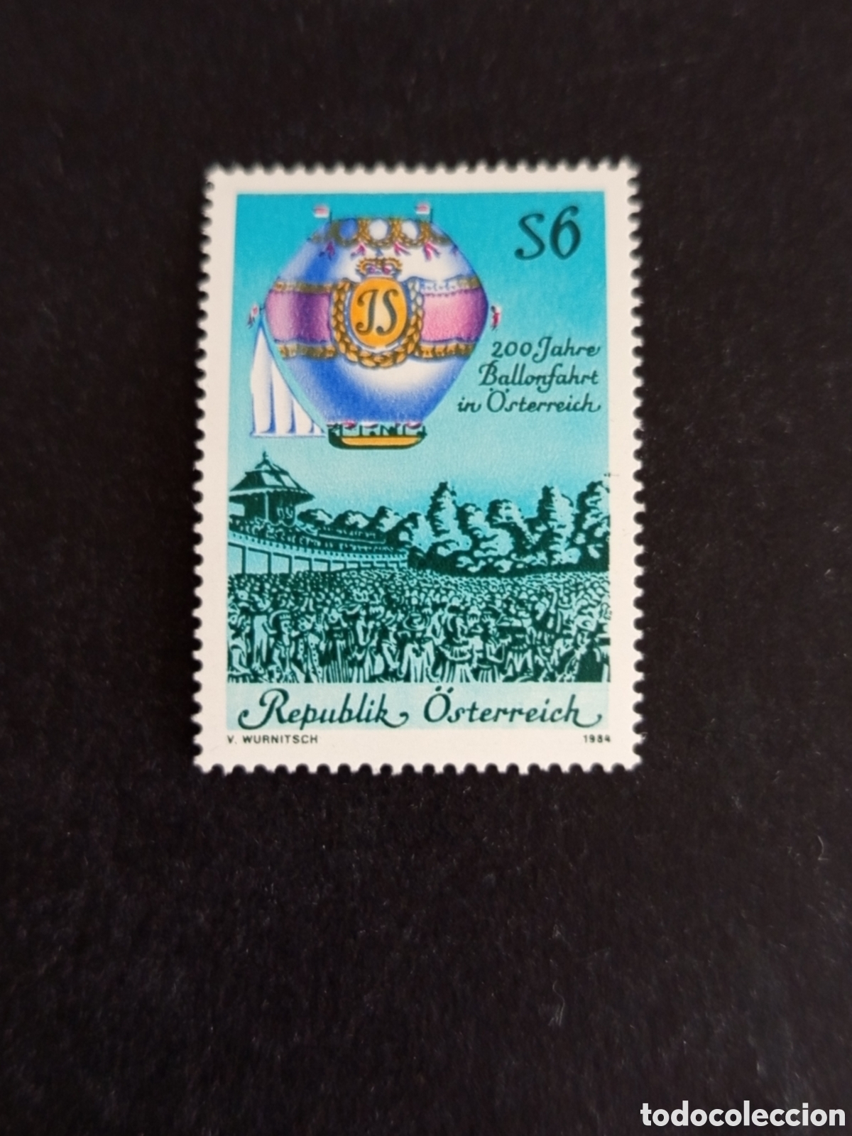 Sellos: AUSTRIA, 1984. Ascensi&oacute;n en globo. Yvert 1614. Pedido m&iacute;nimo 3 &euro;. Ver fotos. Serie completa