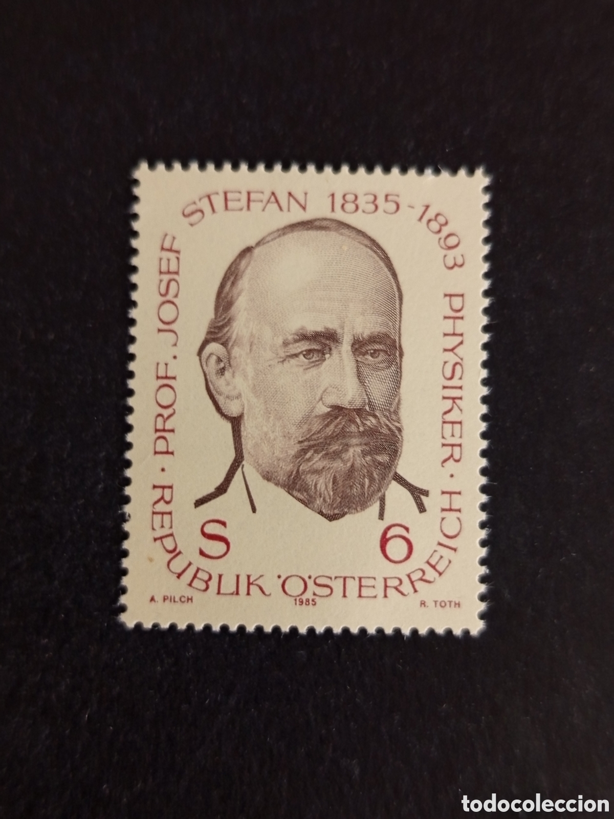 Sellos: AUSTRIA, 1985. Joseph Stefan, f&iacute;sico. Yvert 1636. Pedido m&iacute;nimo 3 &euro;. Ver fotos. Serie completa