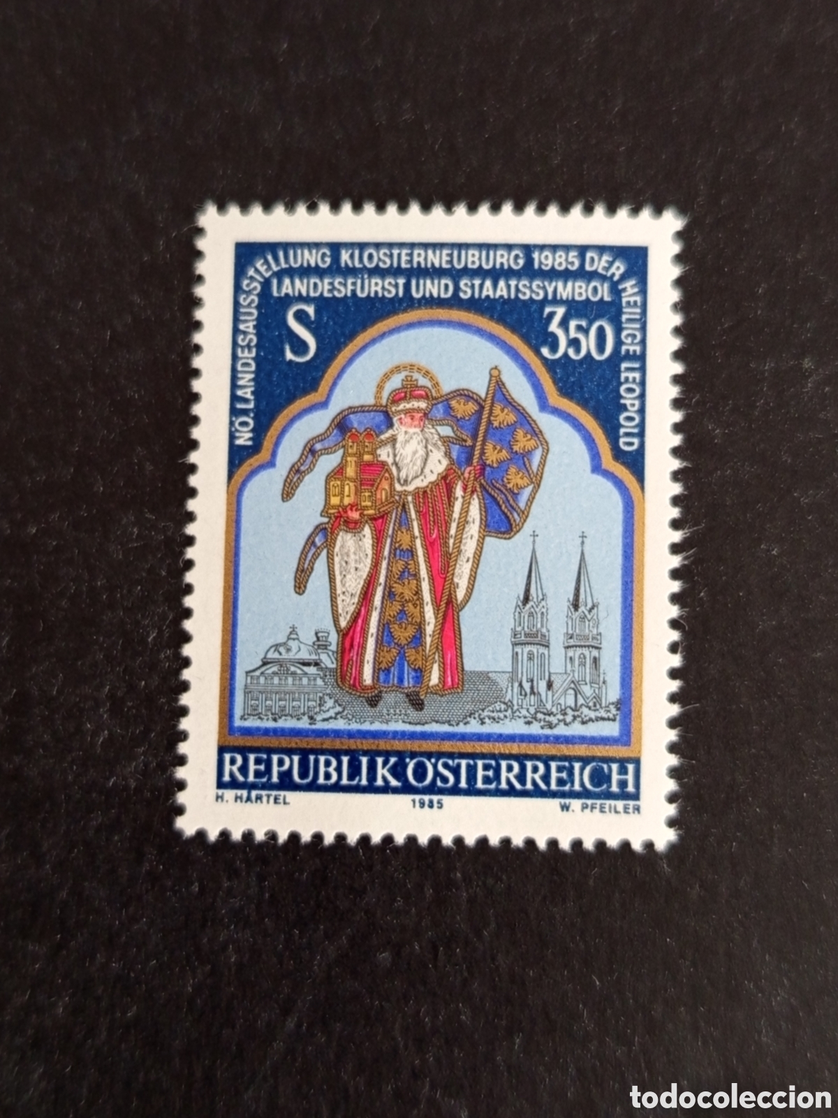 Sellos: AUSTRIA, 1985. San Leopoldo. S&iacute;mbolos . Yvert 1637. Pedido m&iacute;nimo 3 &euro;. Ver fotos. Serie completa