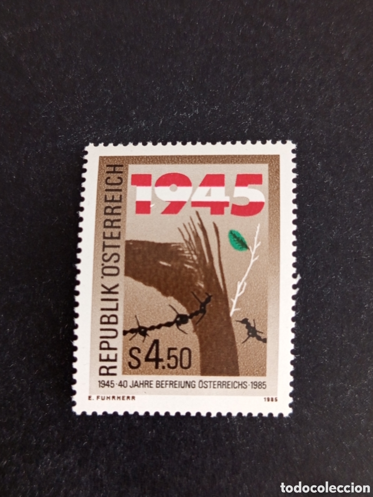 Sellos: AUSTRIA, 1985. 40 Aniversario liberaci&oacute;n de Austria. Yvert 1639. Pedido m&iacute;nimo 3 &euro;. Ver fotos.