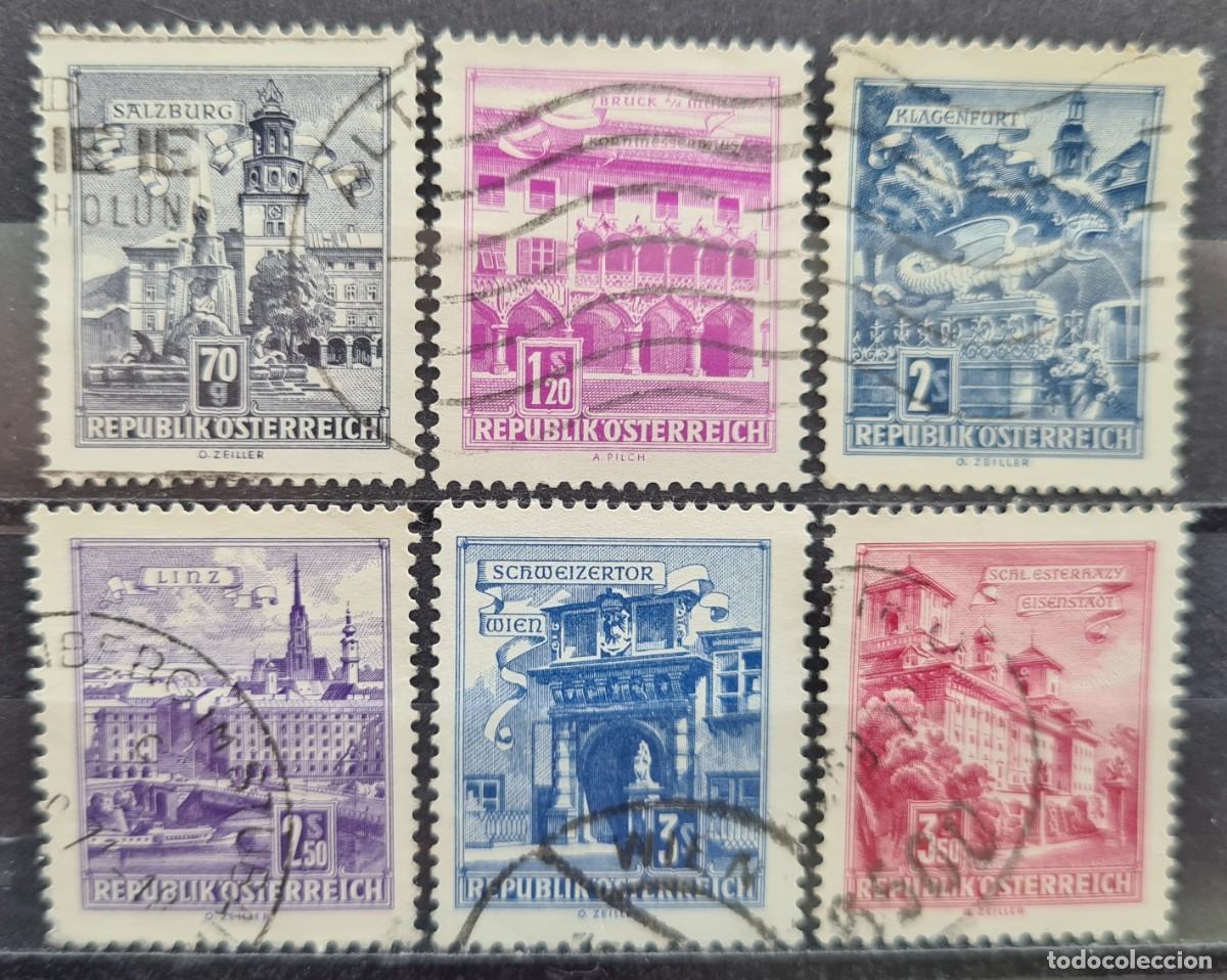 Sellos: Serie de sellos usados de Austria 1962-70: monumentos y edificios - Foto 1