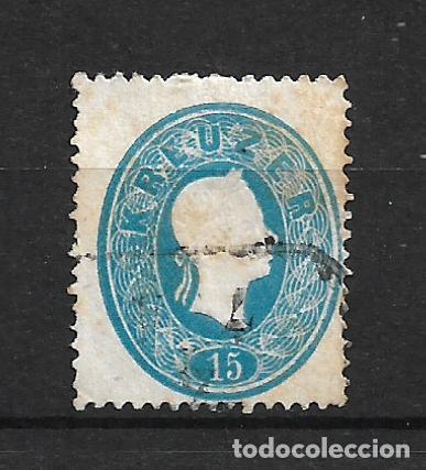 Sellos: austria 1860-61 scott 16 usado 1.30&euro;- 14/5