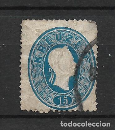 Sellos: austria 1860-61 scott 16 usado 1.30&euro;- 14/5