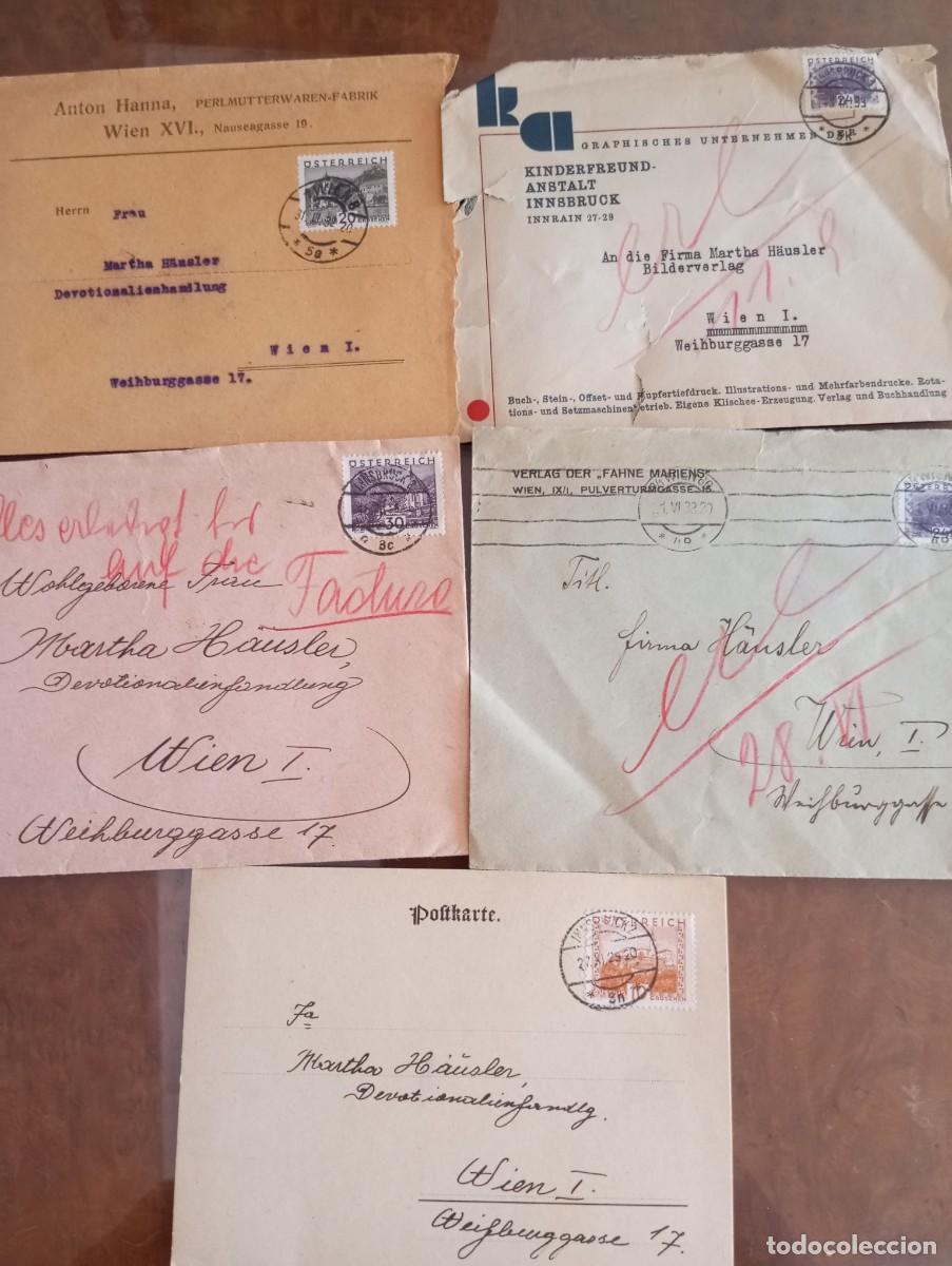 Sellos: AUSTRIA, 1928/32, LOTE DE CORRESPONDENCIA COMERCIAL, VER DESCRIPCI&Oacute;N