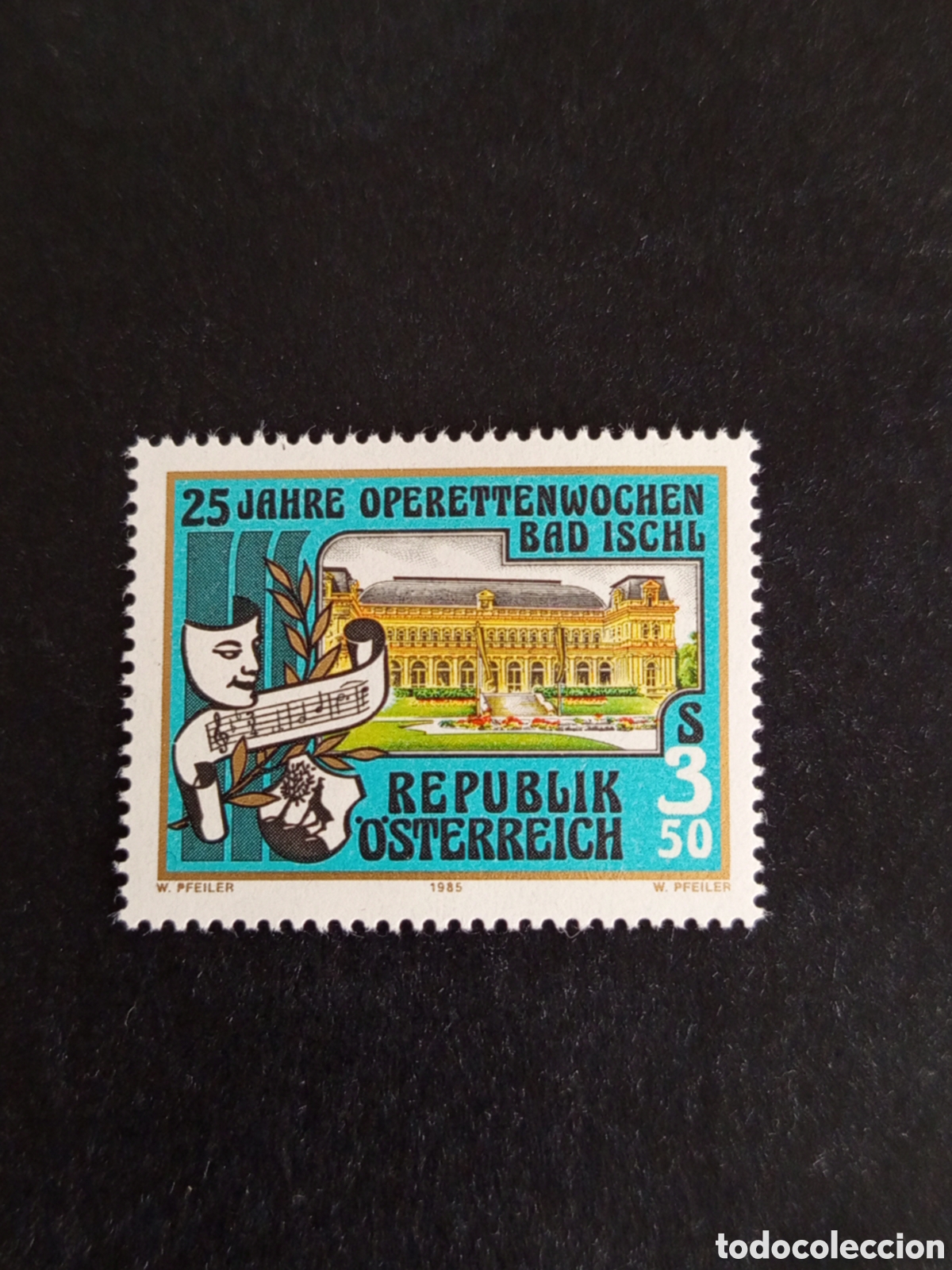 Sellos: AUSTRIA, 1985. 25 Aniversario Festival de &oacute;pera de Bad Ischl. Yvert 1649. Pedido m&iacute;nimo 3 &euro;.