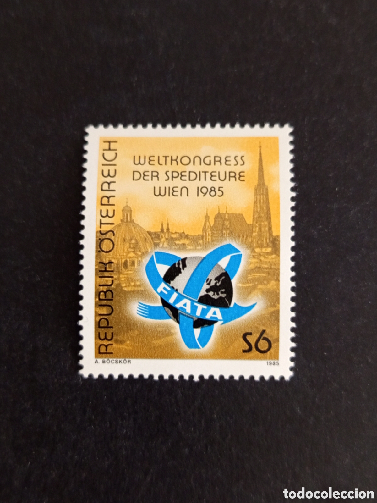 Sellos: AUSTRIA, 1985. Congreso de transportistas. F.I.A.T.A. Yvert 1657. Pedido m&iacute;nimo 3 &euro;. Ver fotos.
