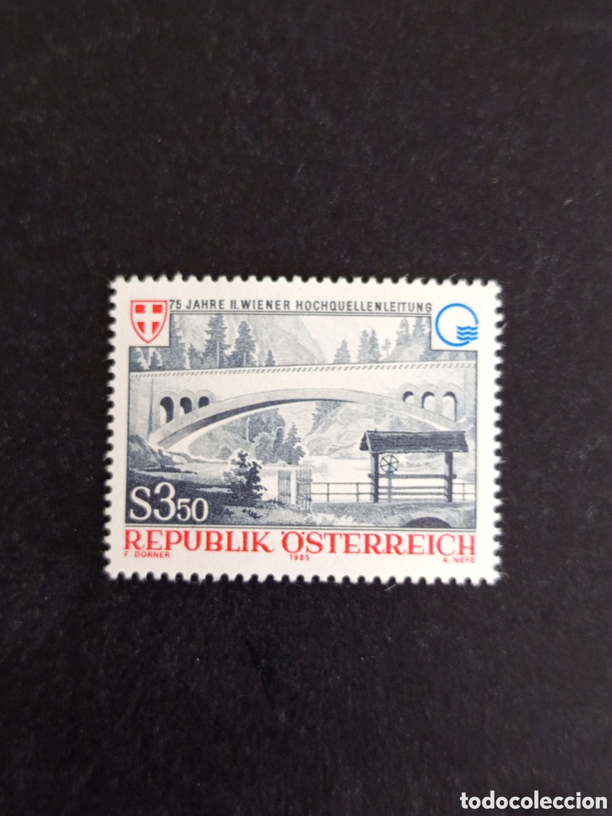 Sellos: AUSTRIA, 1985. Acueducto de monta&ntilde;a para Viena. Yvert 1662. Pedido m&iacute;nimo 3 &euro;. Ver fotos.