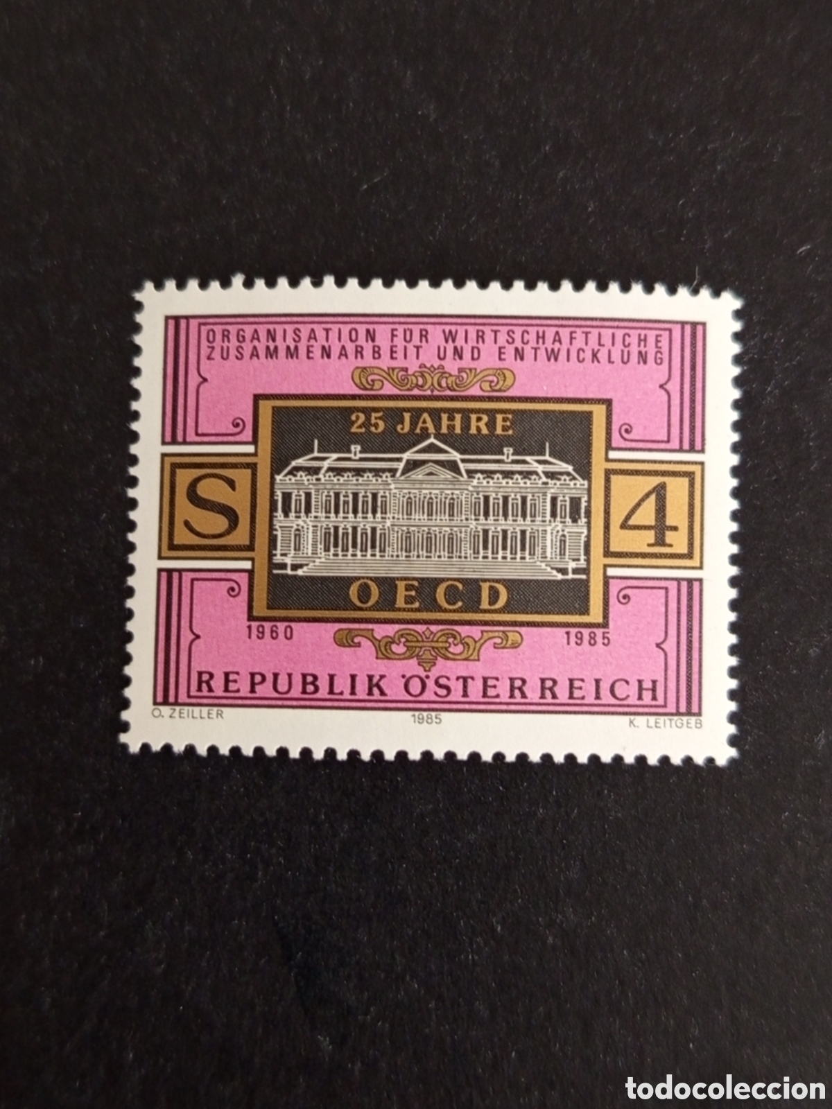 Sellos: AUSTRIA, 1985. 25 Aniversario O.C.D.E. Yvert 1664. Pedido m&iacute;nimo 3 &euro;. Ver fotos. Serie completa