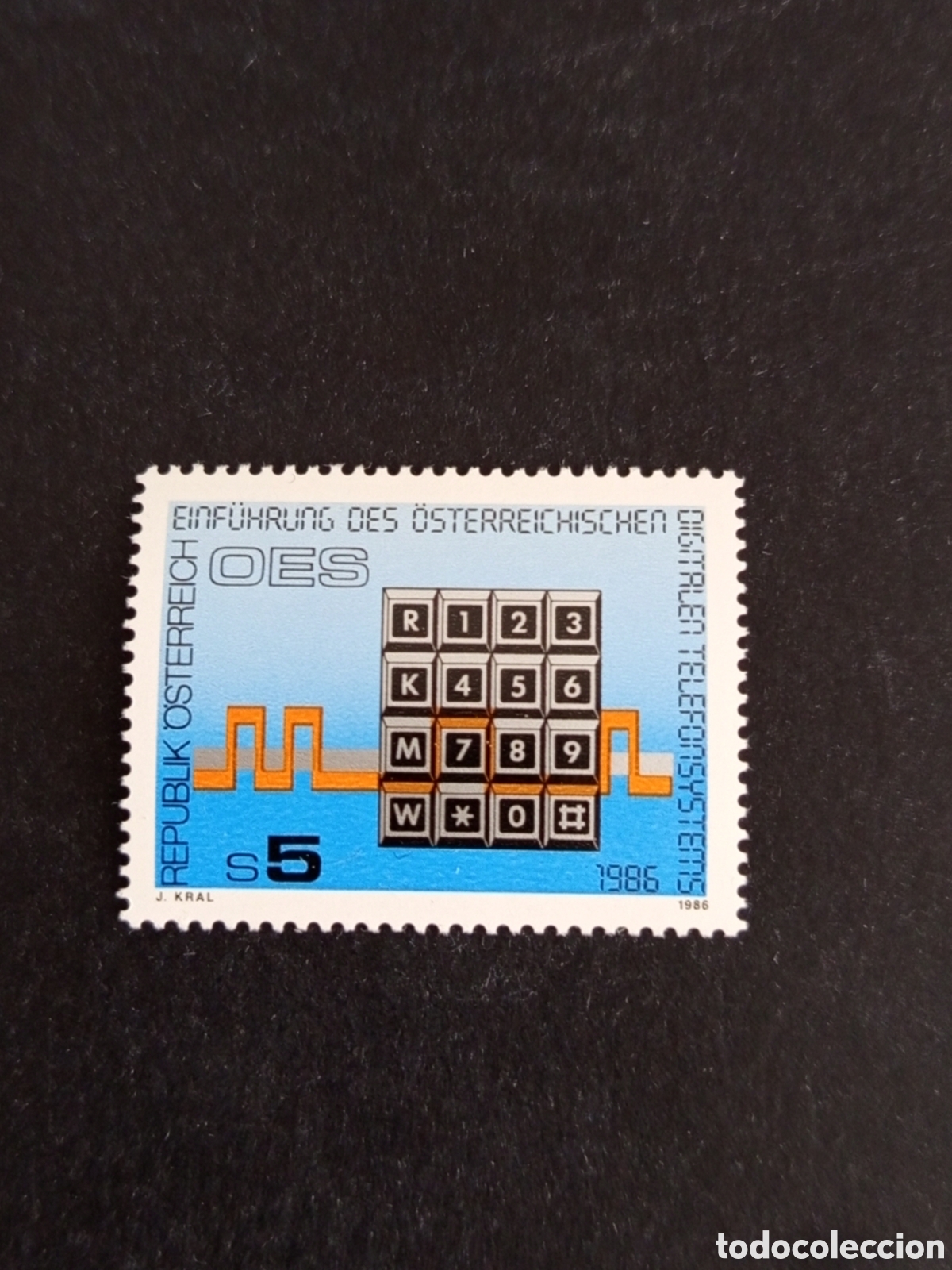 Sellos: AUSTRIA, 1986. Servicio telef&oacute;nico digital. Yvert 1667. Pedido m&iacute;nimo 3 &euro;. Ver fotos. Serie completa