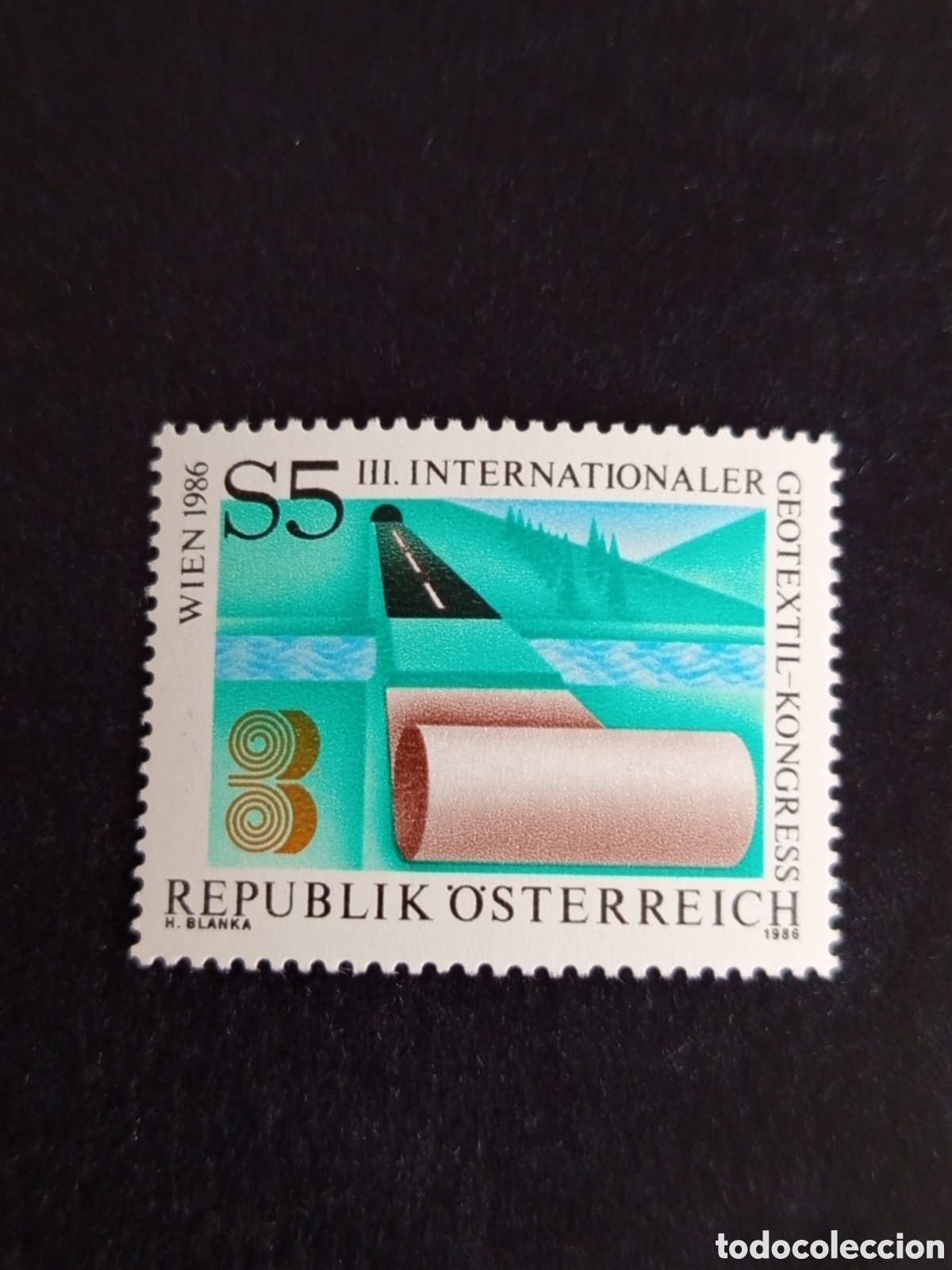 Sellos: AUSTRIA, 1986. Congreso Geotextli. Yvert 1673. Pedido m&iacute;nimo 3 &euro;. Ver fotos. Serie completa en nuevo